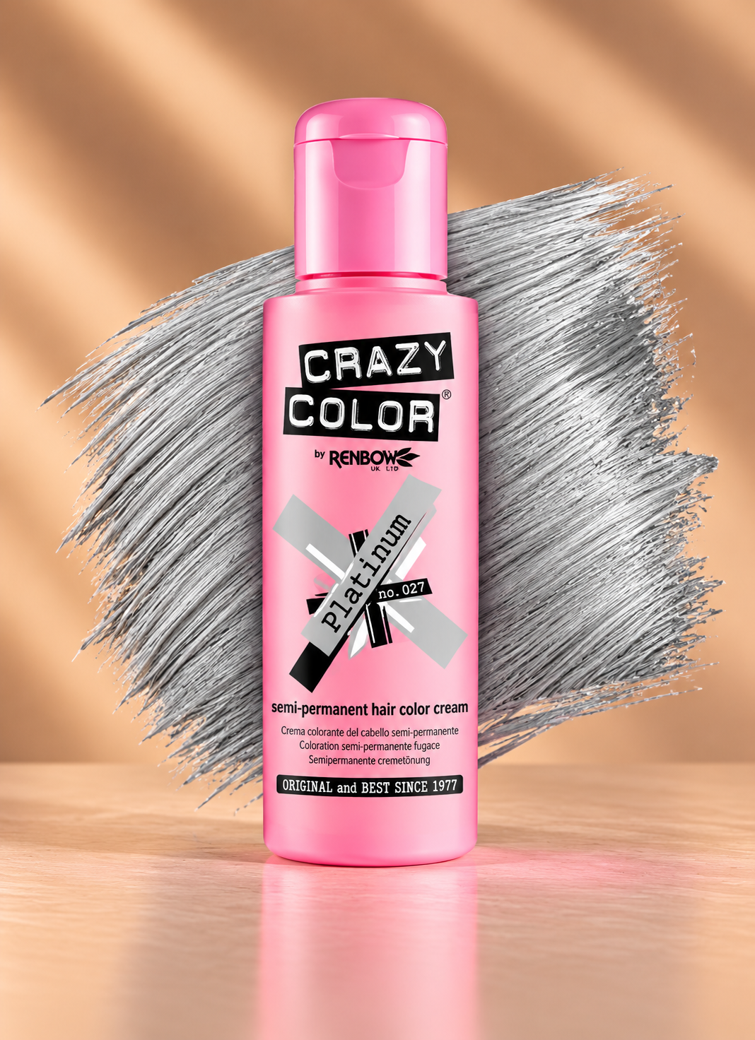 Crazy Color Platinum No. 27 semi-permanente zilvergrijze haarverf 100 ml