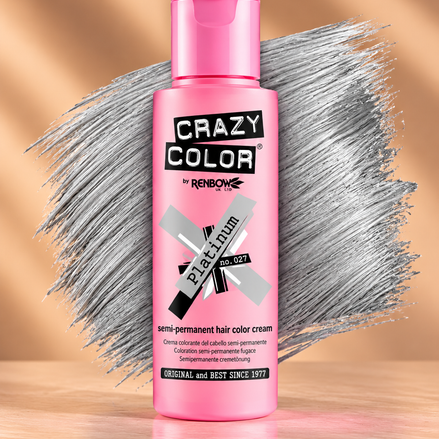 Crazy Color Platinum No. 27 semi-permanente zilvergrijze haarverf 100 ml