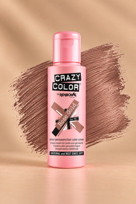 Crazy Color Rose Gold No. 70 semi-permanente haarverf 100 ml