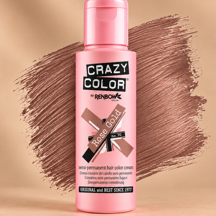 Crazy Color Rose Gold No. 70 semi-permanente haarverf 100 ml