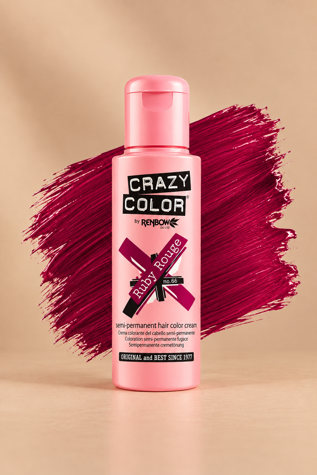 Crazy Color Ruby Rouge No. 66 semi-permanente haarverf 100 ml