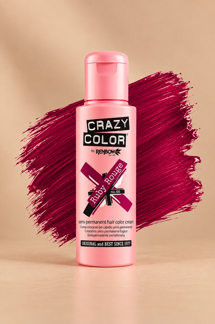 Crazy Color Ruby Rouge No. 66 semi-permanente haarverf 100 ml