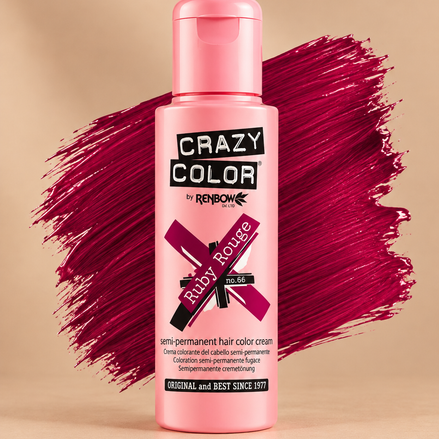Crazy Color Ruby Rouge No. 66 semi-permanente haarverf 100 ml