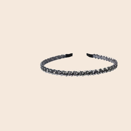 Feestelijke Kristal Diadeem – Zilver – De HaarBoetiek