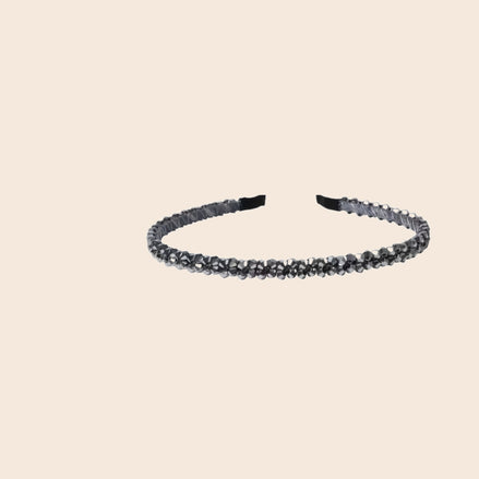 Feestelijke Kristal Diadeem – Zilver – De HaarBoetiek