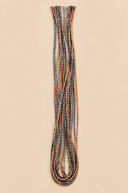 Multicolor hair wrap voor braids en vlechten | De HaarBoetiek