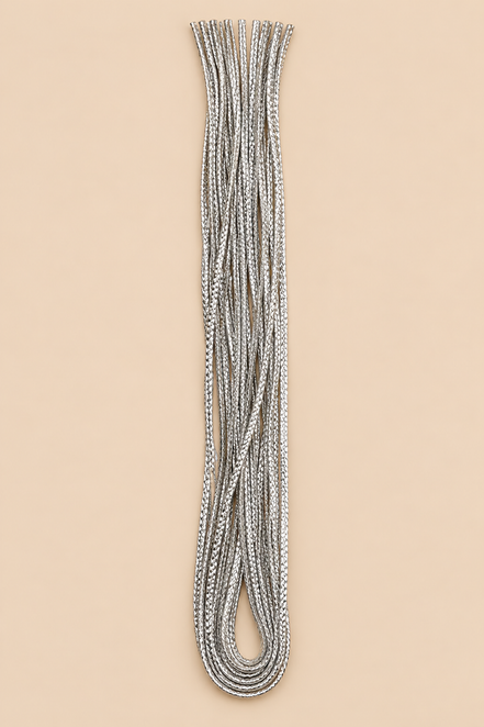 Zilveren hair wrap voor braids en vlechten | De HaarBoetiek