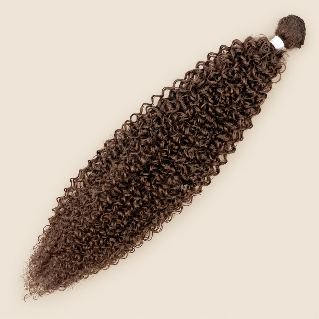 Dream Curly krullend haar 60 cm 100 g kleur 12 op beige achtergrond