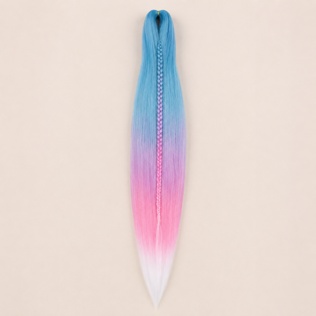 Easy Braid kanekalon vlechthaar kleur 4-6 – Mint/Lavender/Pink/White, één bundel