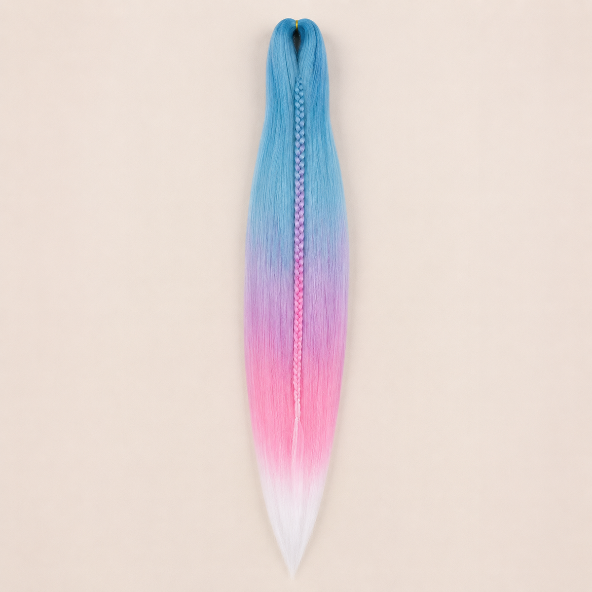 Easy Braid kanekalon vlechthaar kleur 4-6 – Mint/Lavender/Pink/White, één bundel