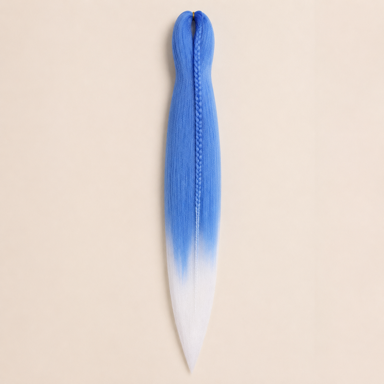 Easy Braid kanekalon vlechthaar kleur 2-12 – L-Blue/White, één bundel