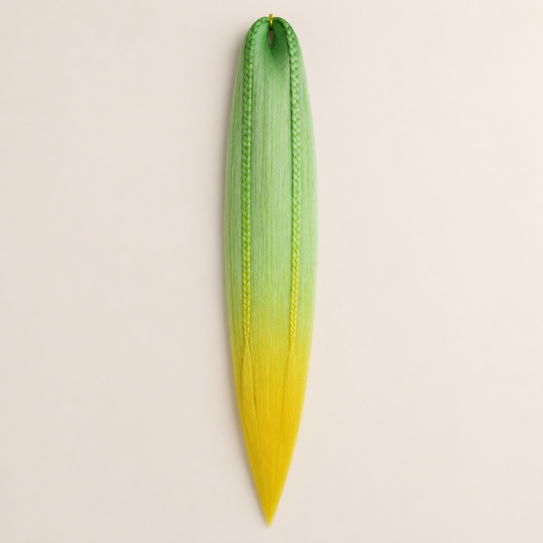 Easy Braid kanekalon vlechthaar kleur 2-14 – L-Mint/Yellow, één bundel