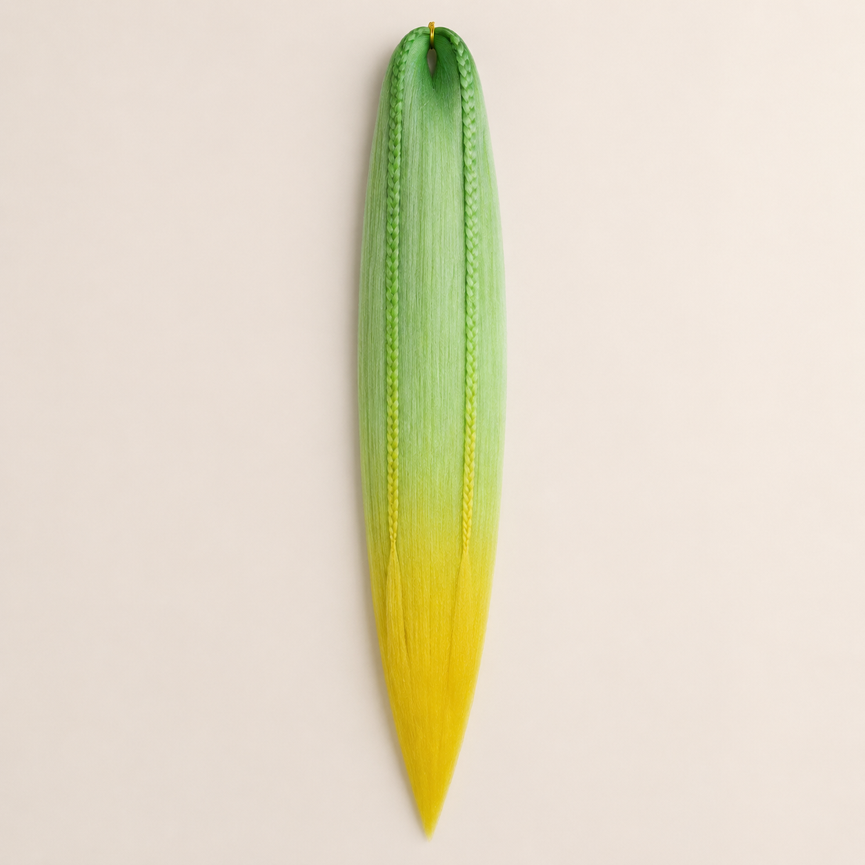 Easy Braid kanekalon vlechthaar kleur 2-14 – L-Mint/Yellow, één bundel