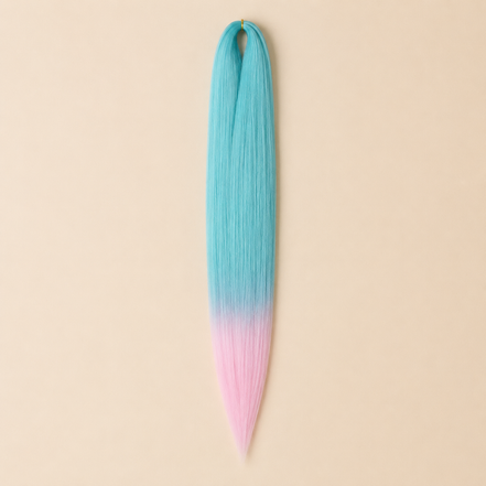 Easy Braid kanekalon vlechthaar kleur 2-20 – D-Mint/L-Pink, één bundel
