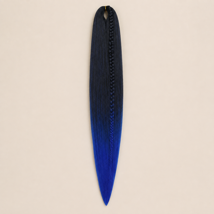 Easy Braid kanekalon vlechthaar kleur 2-31 – Black/Blue, één bundel