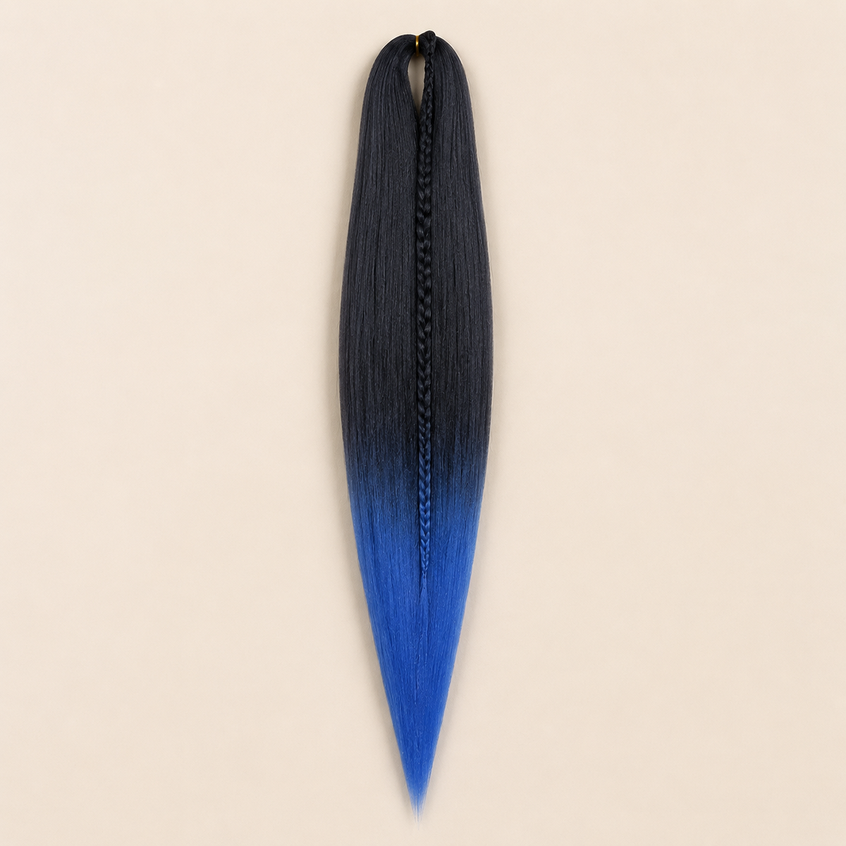 Easy Braid kanekalon vlechthaar kleur 2-35 – Black/L-Blue, één bundel