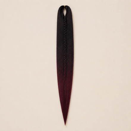 Easy Braid kanekalon vlechthaar kleur 2-39 – Black/Burgundy, één bundel