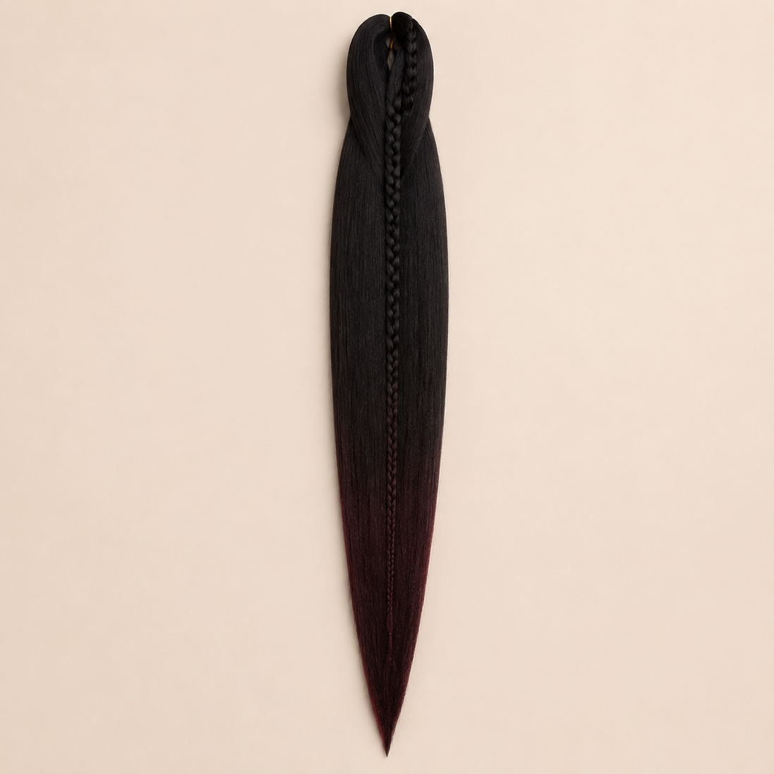 Easy Braid kanekalon vlechthaar kleur 2-40 – Black/D-Brown, één bundel