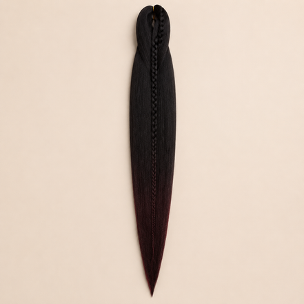 Easy Braid kanekalon vlechthaar kleur 2-40 – Black/D-Brown, één bundel