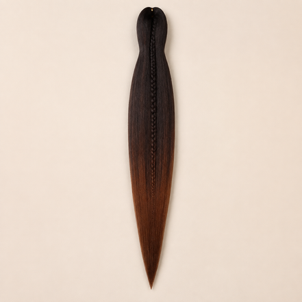Easy Braid kanekalon vlechthaar kleur 2-41 – Black/Brown, één bundel