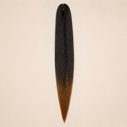 Easy Braid kanekalon vlechthaar kleur 2-42 – Black/Honey, één bundel