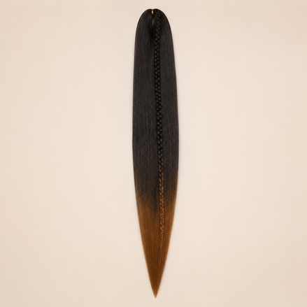 Easy Braid kanekalon vlechthaar kleur 2-42 – Black/Honey, één bundel