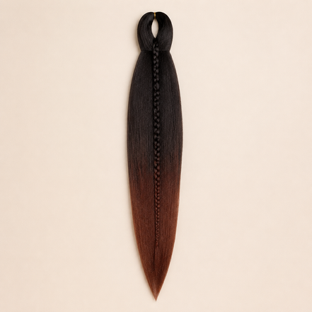 Easy Braid kanekalon vlechthaar kleur 2-45 – Black/Mahogany, één bundel