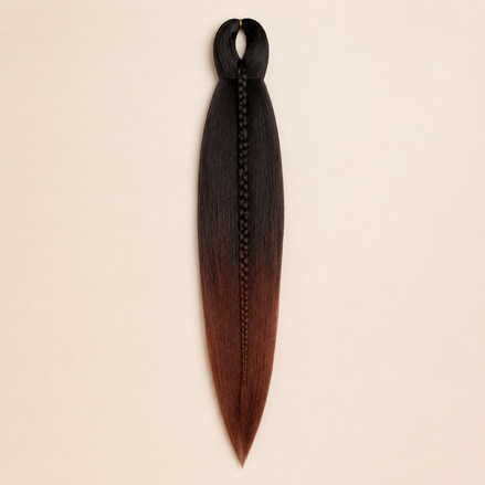 Easy Braid kanekalon vlechthaar kleur 2-45 – Black/Mahogany, één bundel