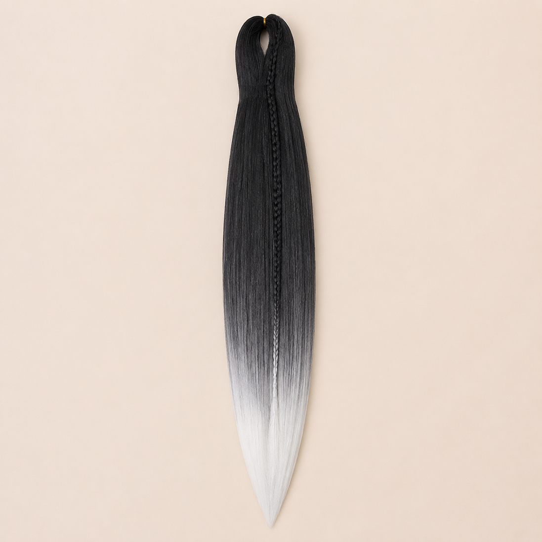 Easy Braid kanekalon vlechthaar kleur 2-46 – Black/White, één bundel