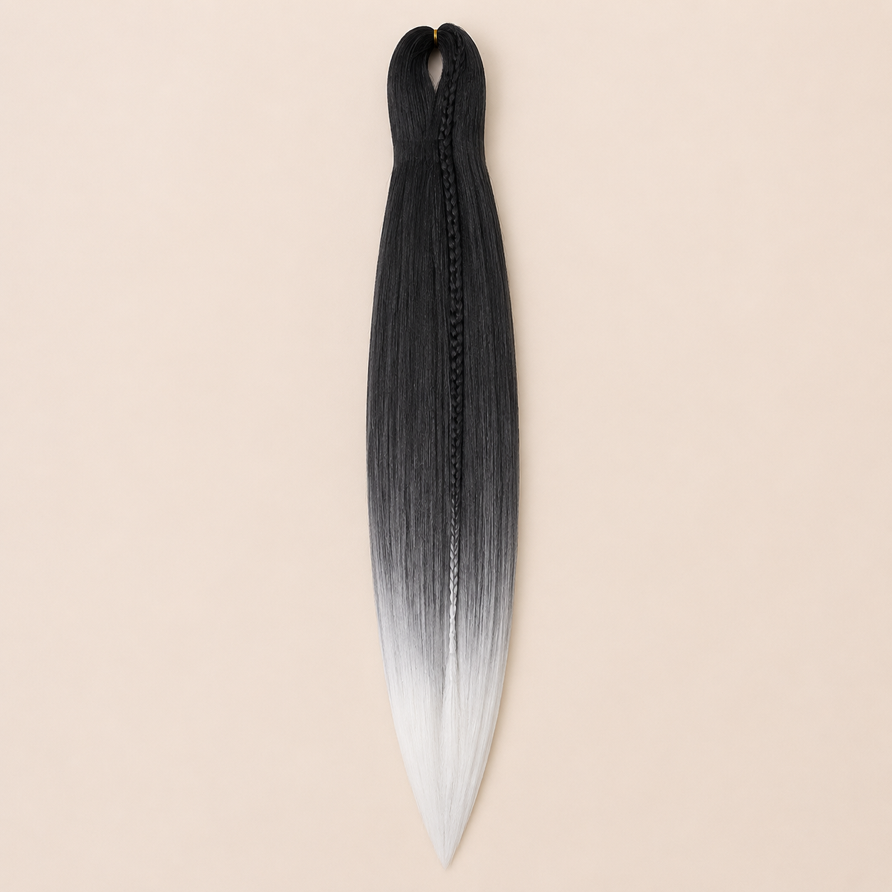 Easy Braid kanekalon vlechthaar kleur 2-46 – Black/White, één bundel