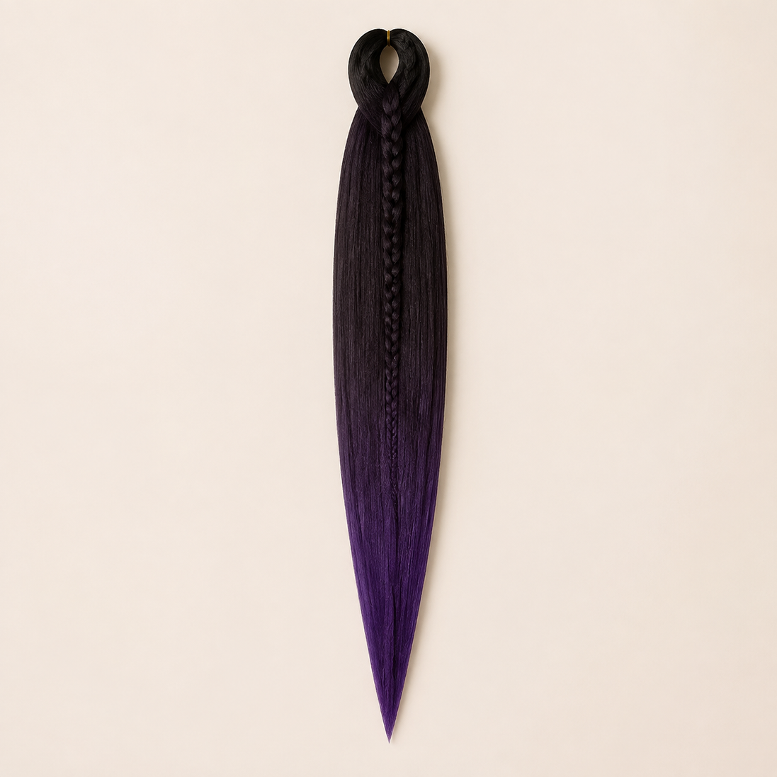 Easy Braid kanekalon vlechthaar kleur 2-47 – Black/Purple, één bundel