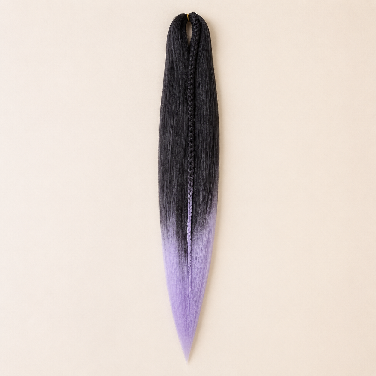 Easy Braid kanekalon vlechthaar kleur 2-49 – Black/Lavender, één bundel