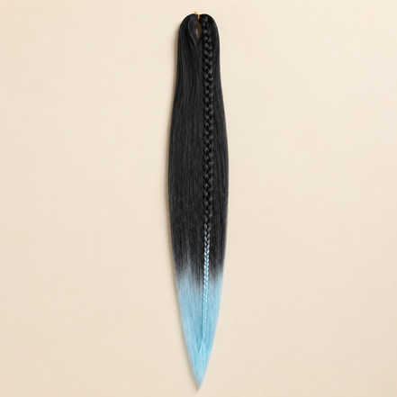 Easy Braid kanekalon vlechthaar kleur 2-51 – Black/L-Mint, één bundel