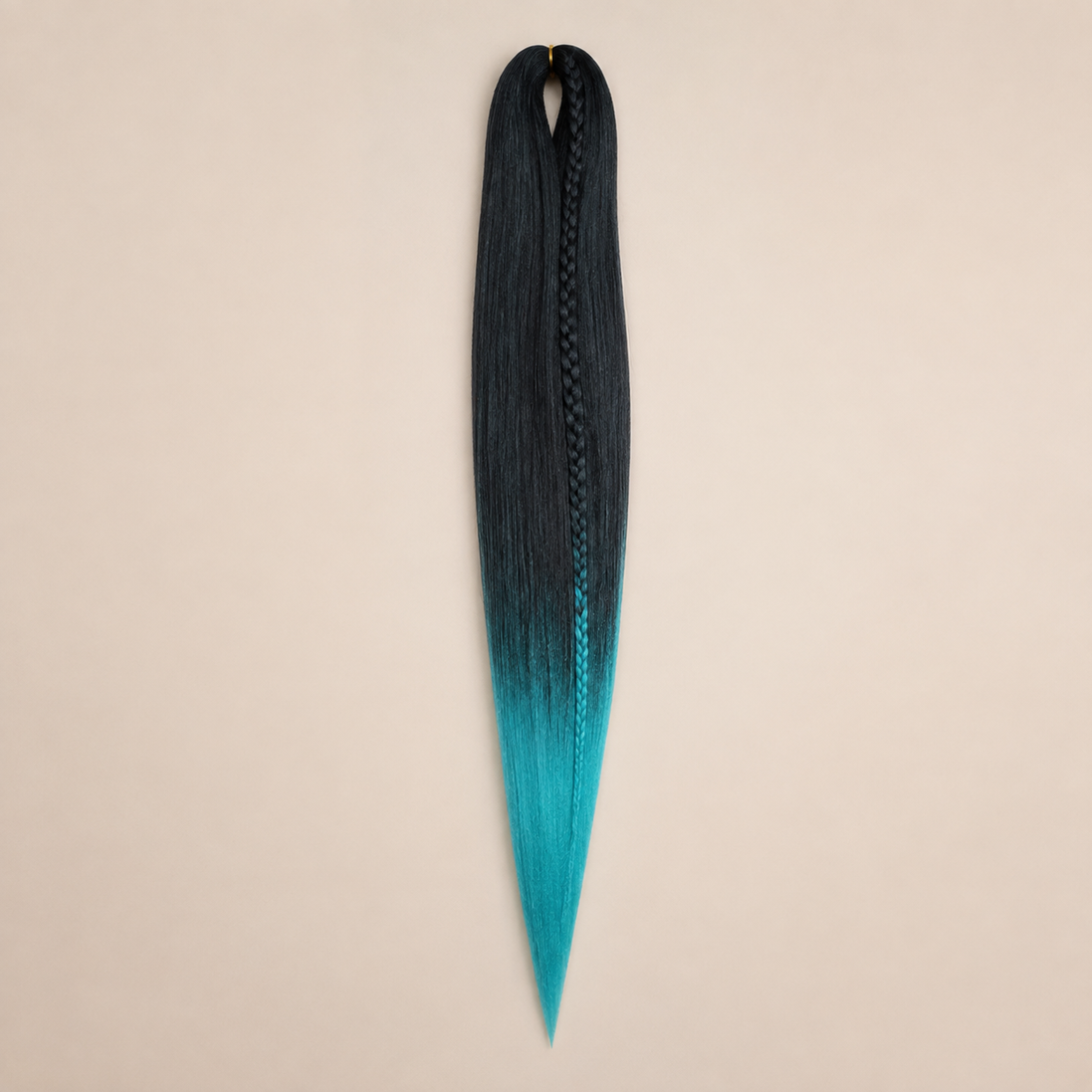 Easy Braid kanekalon vlechthaar kleur 2-53 – Black/D-Mint, één bundel
