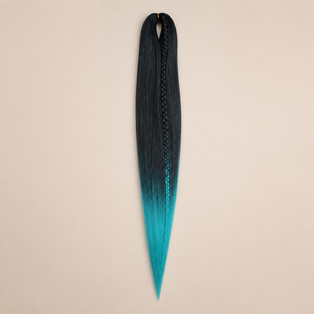 Easy Braid kanekalon vlechthaar kleur 2-53 – Black/D-Mint, één bundel