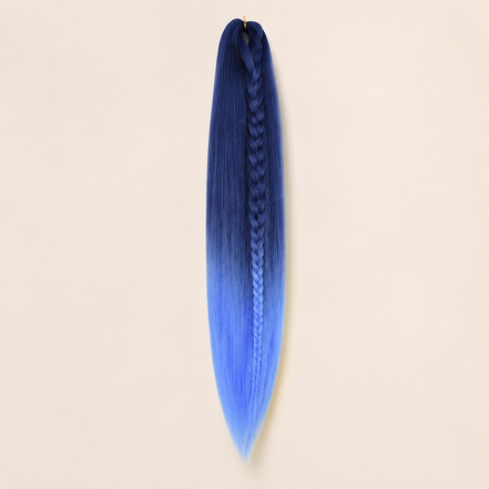 Easy Braid kanekalon vlechthaar kleur 2-58 – Blue/L-Blue, één bundel