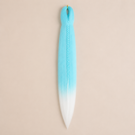 Easy Braid kanekalon vlechthaar kleur 2-60 – Mint/White, één bundel
