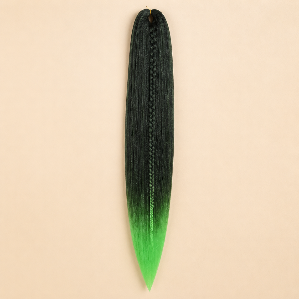 Easy Braid kanekalon vlechthaar kleur 2-66 – 1B/Green, één bundel