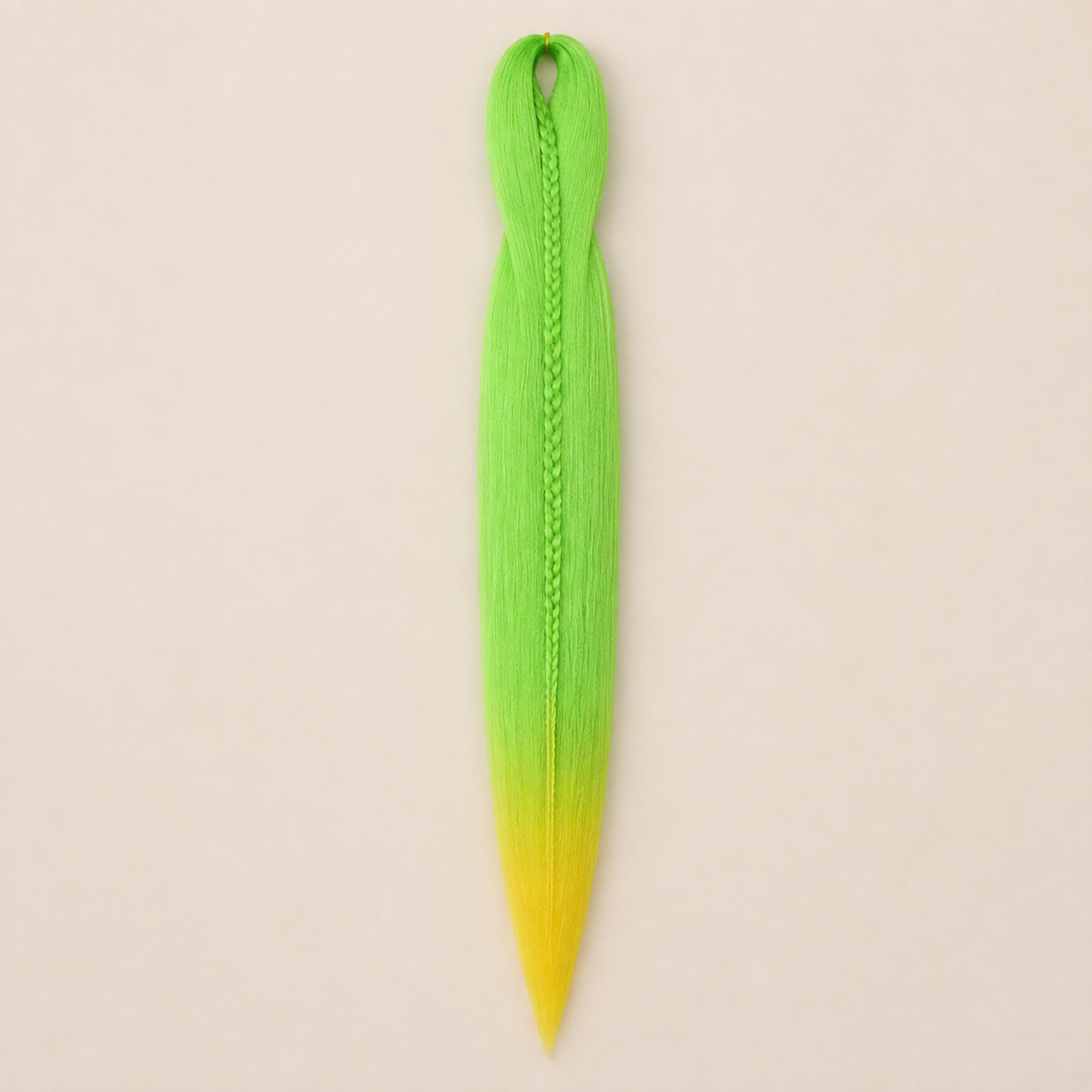 Easy Braid kanekalon vlechthaar kleur 2-70 – Green/Yellow, één bundel