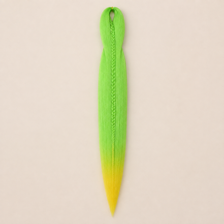 Easy Braid kanekalon vlechthaar kleur 2-70 – Green/Yellow, één bundel