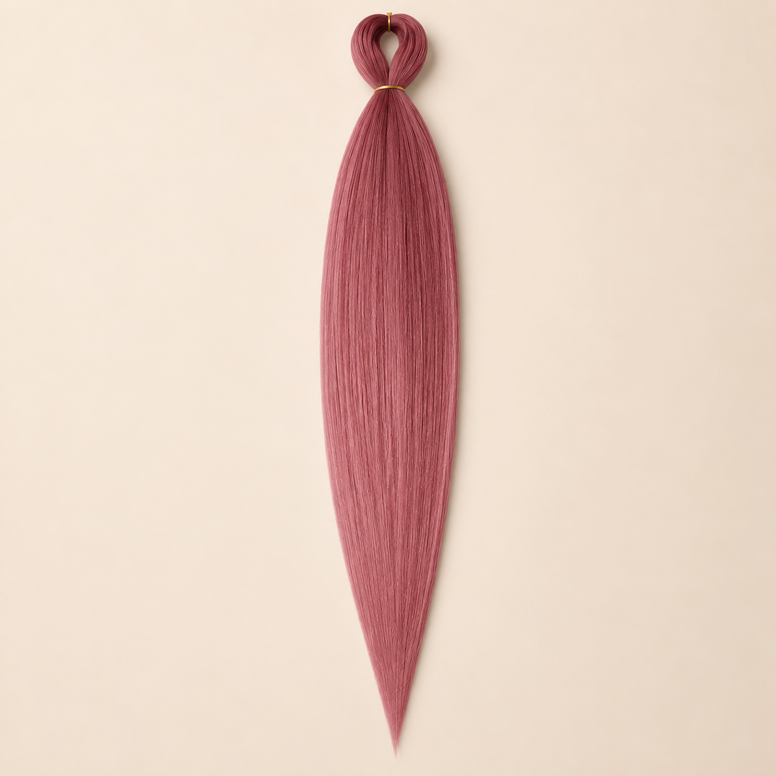 Easy Braid Kanekalon vlechthaar Roze X-Smart, kleurcode 29 X-Smart, op lichtbeige achtergrond