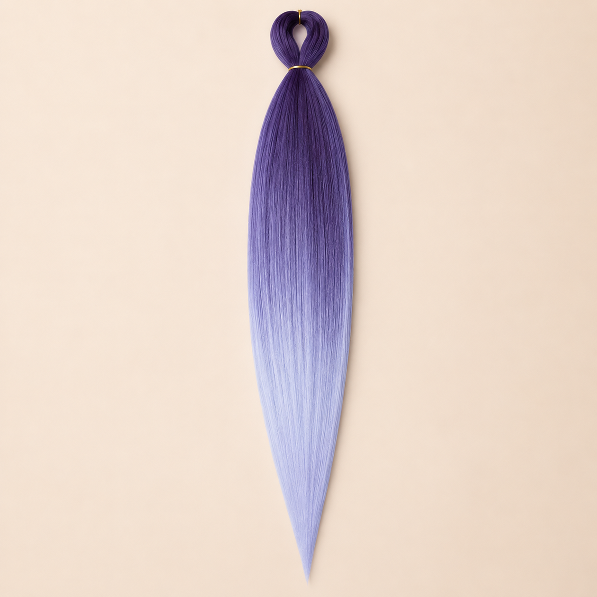 Easy Braid Kanekalon vlechthaar Paars Lichtpaars Lavendel, kleurcode 3-116, op lichtbeige achtergrond