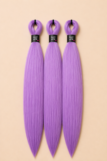 Easy Braid 3-in-1 Amethyst paars 75 cm set van 3 - De HaarBoetiek
