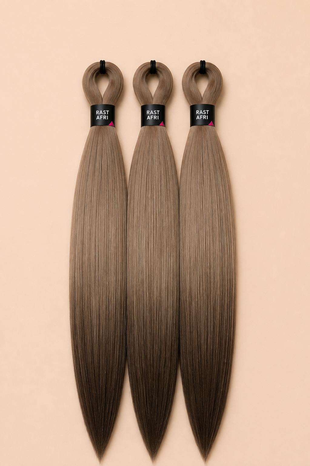 Easy Braid 3-in-1 ash brown ombre invlechthaar, drie bundels