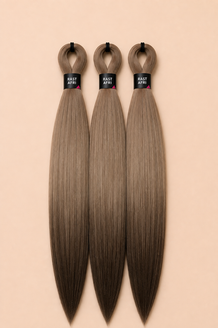 Easy Braid 3-in-1 ash brown ombre invlechthaar, drie bundels