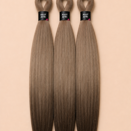 Easy Braid 3-in-1 ash brown ombre invlechthaar, drie bundels