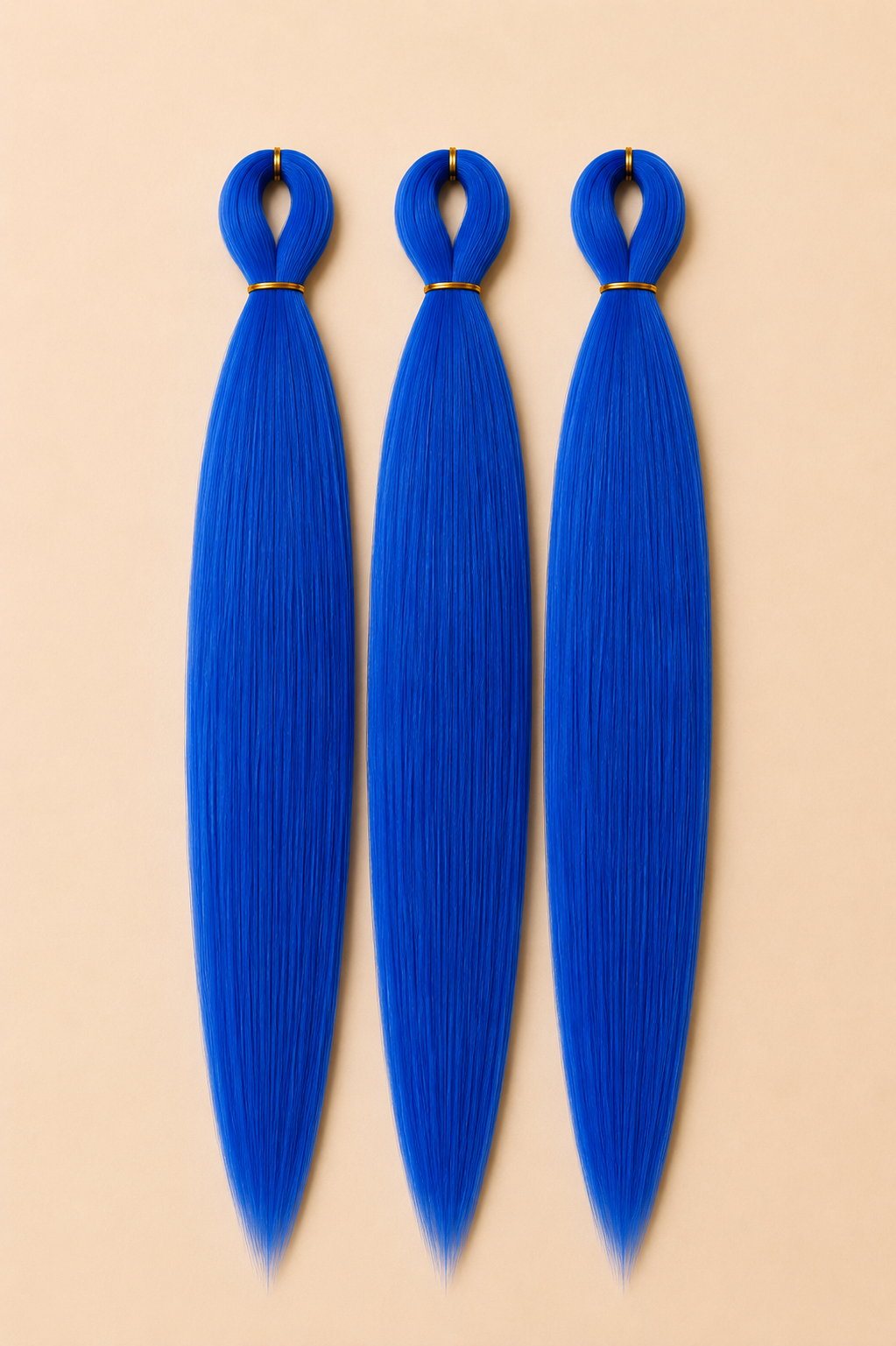 Blauw Easy Braid 3-in-1 kanekalon invlechthaar 65 cm
