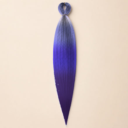 Easy Braid invlechthaar blauw paars ombre 3-135 - De HaarBoetiek