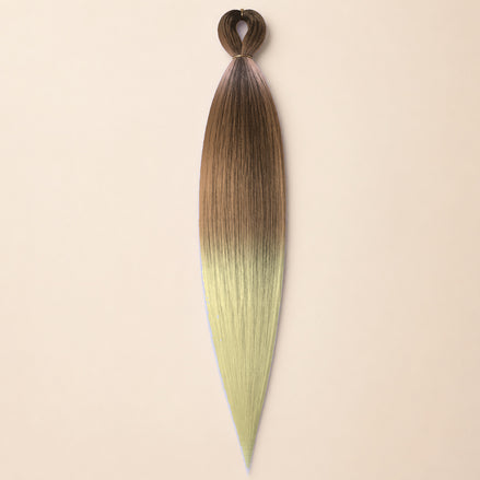 Easy Braid invlechthaar bruin geel ombre - De HaarBoetiek