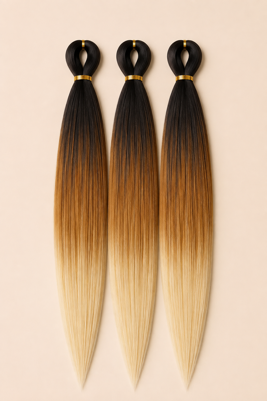BraidOrDie Deluxe Easy Braid 3-in-1 BT1B/27/613 zwart ginger blond invlechthaar